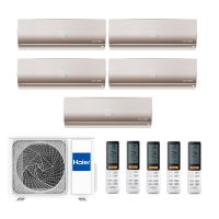 Мульти сплит-система Haier на 5 комнат 5 x AS25S2SF3FA-G / 5U90S2SS5FA